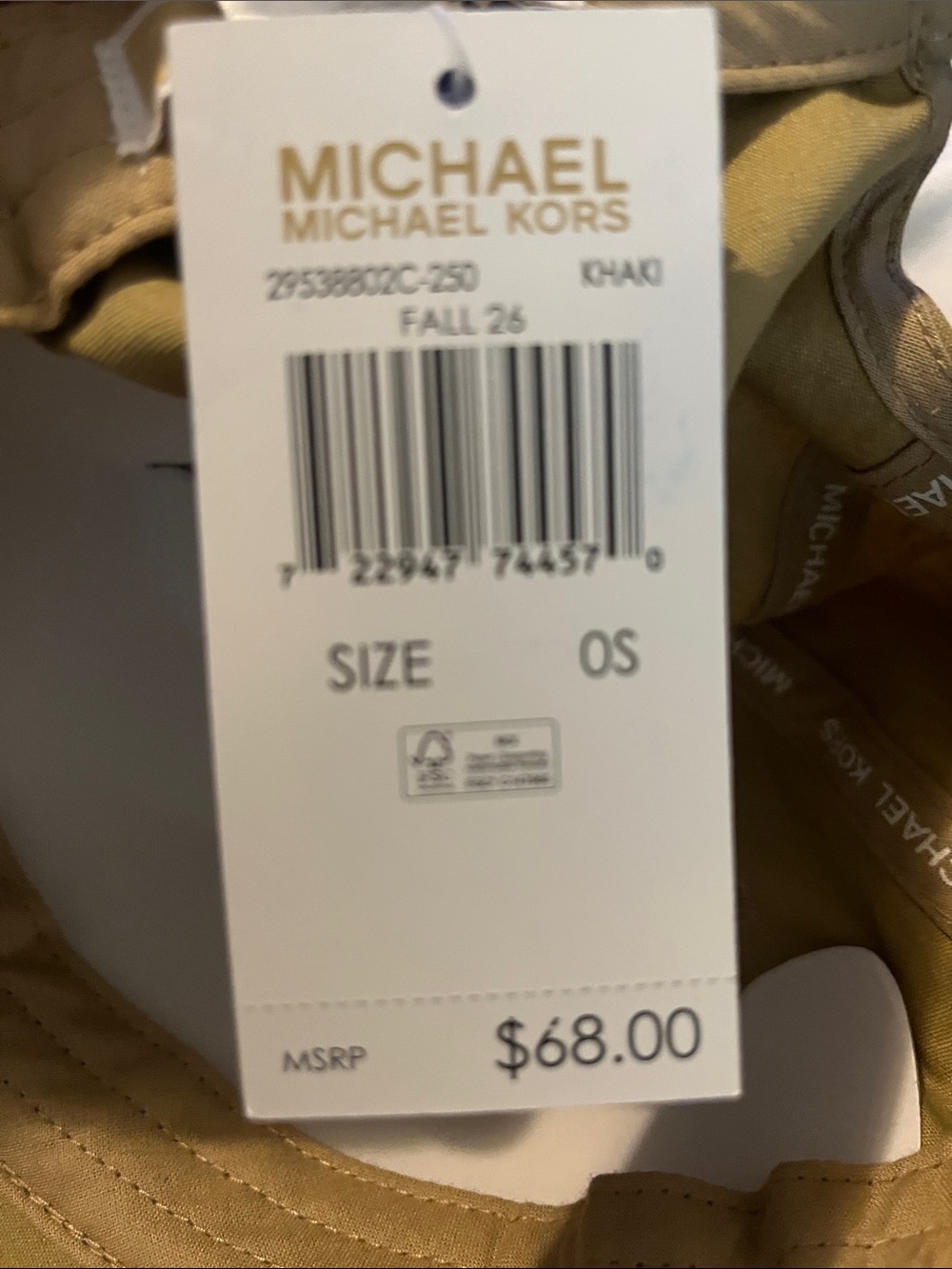 Michael Kors Beige Logo Baseball Cap - Picture 2 of 9
